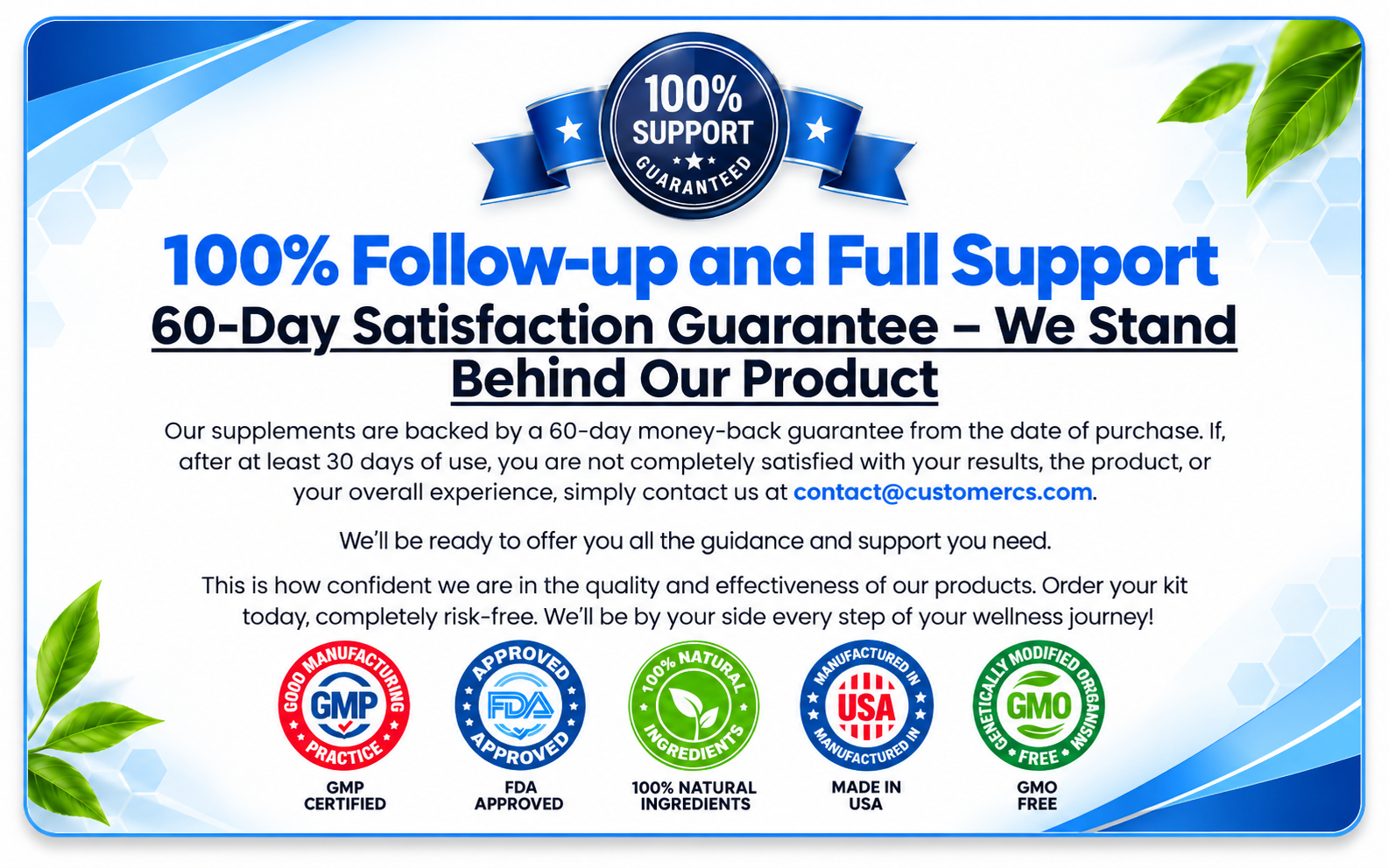 JellyBoost 60-day satisfaction guarantee